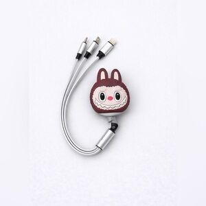 Labubu 3-in-1 Multi Charging Cable USB Lightning Micro USB Type-C